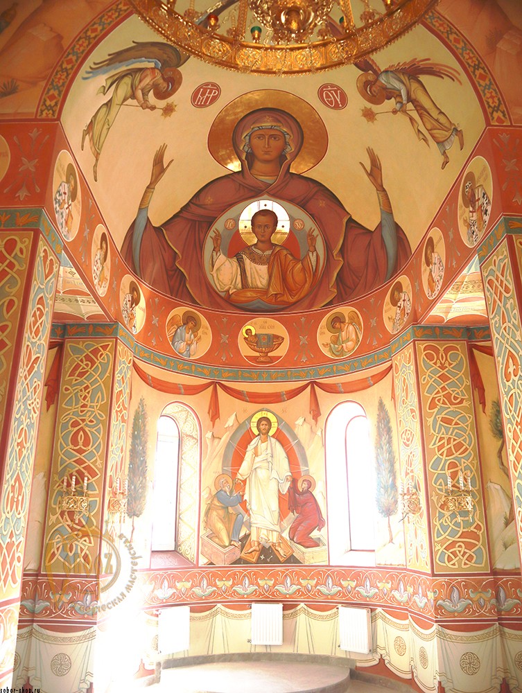 Роспись в храме Новомучеников в г. Норильск 2018-2019